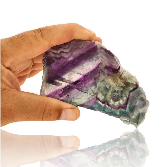 Get your Fluorite Polished Slice – Harmony in Every Hue online now or in store at Forever Gems in Franschhoek, South Africa