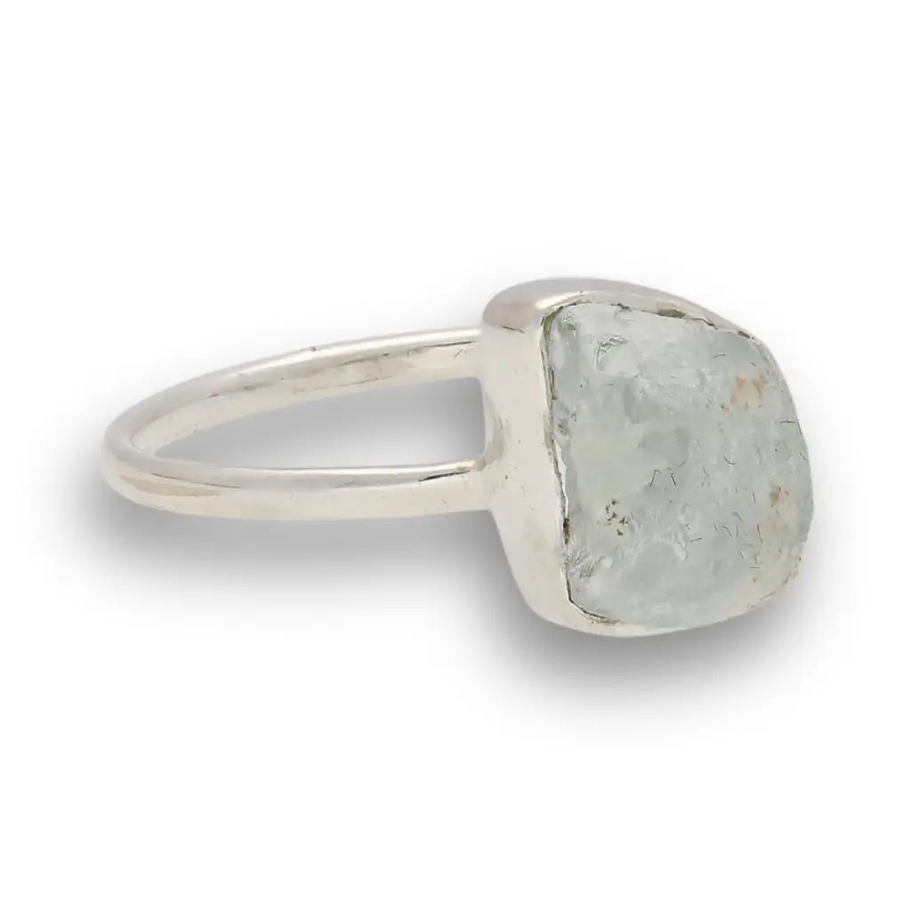 Buy your Rough Aquamarine Sterling Silver Ring - Ocean Whisper online now or in store at Forever Gems in Franschhoek, South Africa