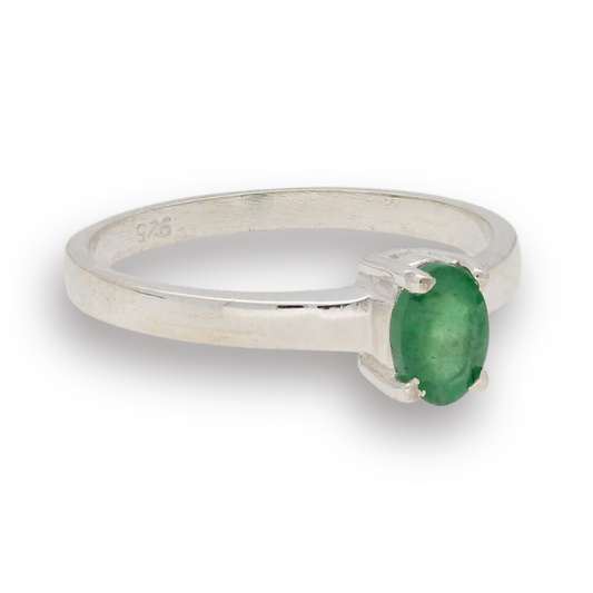 Get your Classic Sterling Silver Emerald Gemstone Ring online now or in store at Forever Gems in Franschhoek, South Africa