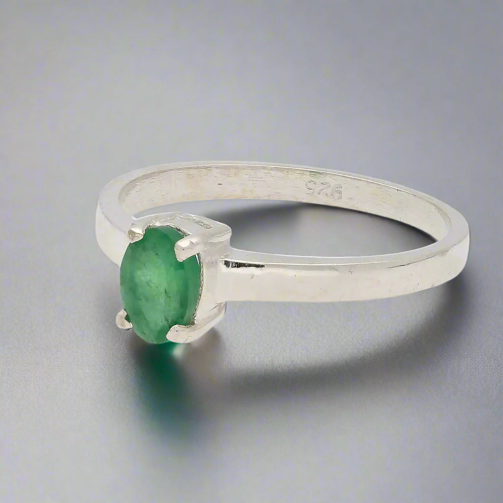 Get your Emerald Timeless Grace Sterling Silver Ring online now or in store at Forever Gems in Franschhoek, South Africa