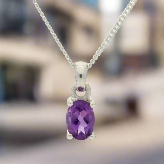 Get your Amethyst "Twilight Mystique" Sterling Silver Pendant - Royal Purple Enchantment online now or in store at Forever Gems in Franschhoek, South Africa