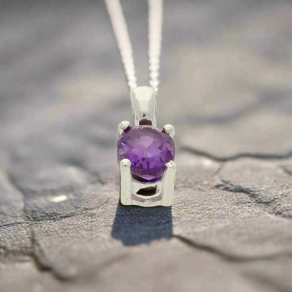 Get your Amethyst "Twilight Mystique" Sterling Silver Pendant - Royal Purple Enchantment online now or in store at Forever Gems in Franschhoek, South Africa