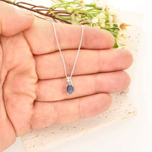 Get your Sterling Silver Natural Sapphire Necklace online now or in store at Forever Gems in Franschhoek, South Africa
