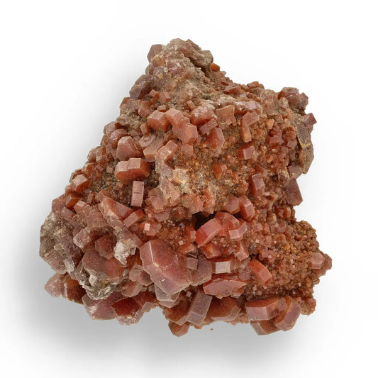 Get your Vibrant Moroccan Vanadinite Crystal Cluster - Premium Collector's Specimen online now or in store at Forever Gems in Franschhoek, South Africa