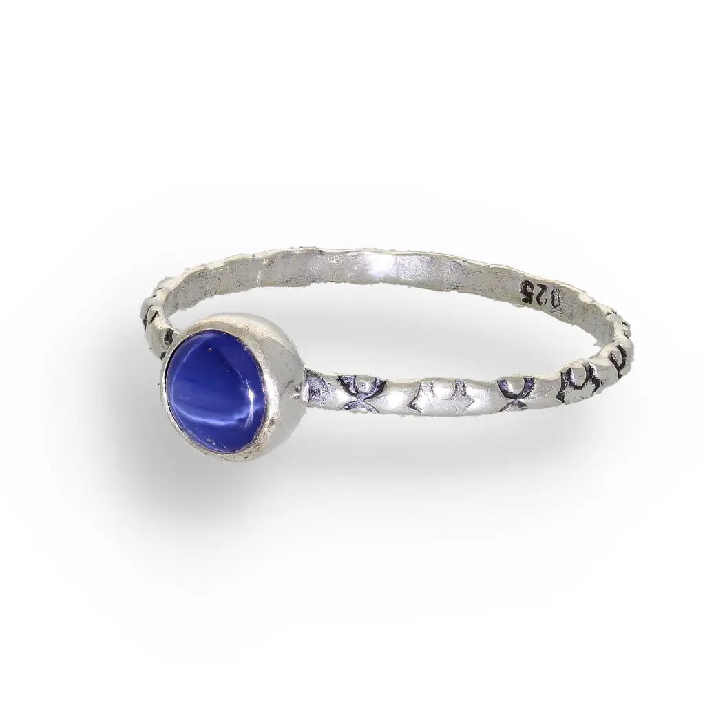 Get your "Celestial Dreams" Sterling Silver Star Sapphire Stackable Ring - September Birthstone online now or in store at Forever Gems in Franschhoek, South Africa