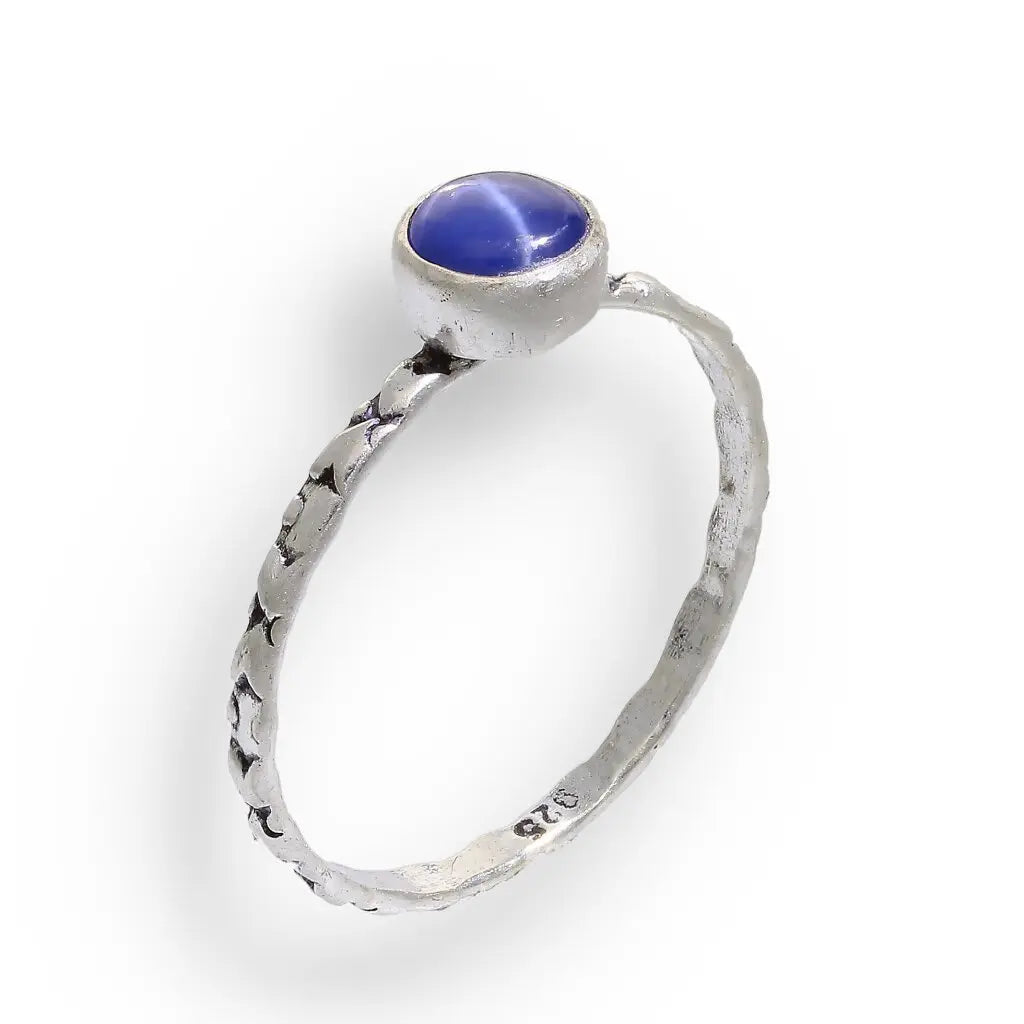 Get your "Celestial Dreams" Sterling Silver Star Sapphire Stackable Ring - September Birthstone online now or in store at Forever Gems in Franschhoek, South Africa