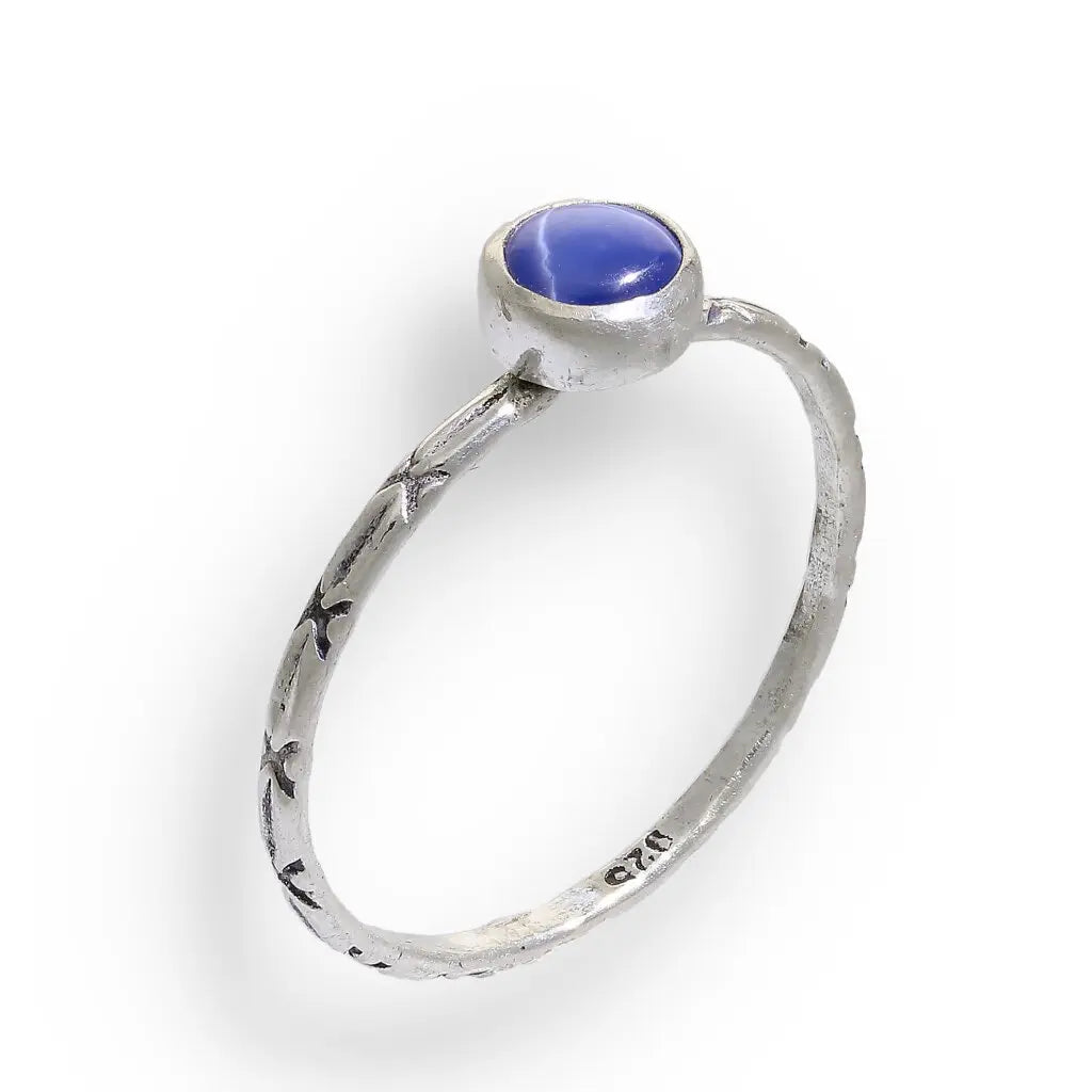 Get your "Celestial Dreams" Sterling Silver Star Sapphire Stackable Ring - September Birthstone online now or in store at Forever Gems in Franschhoek, South Africa