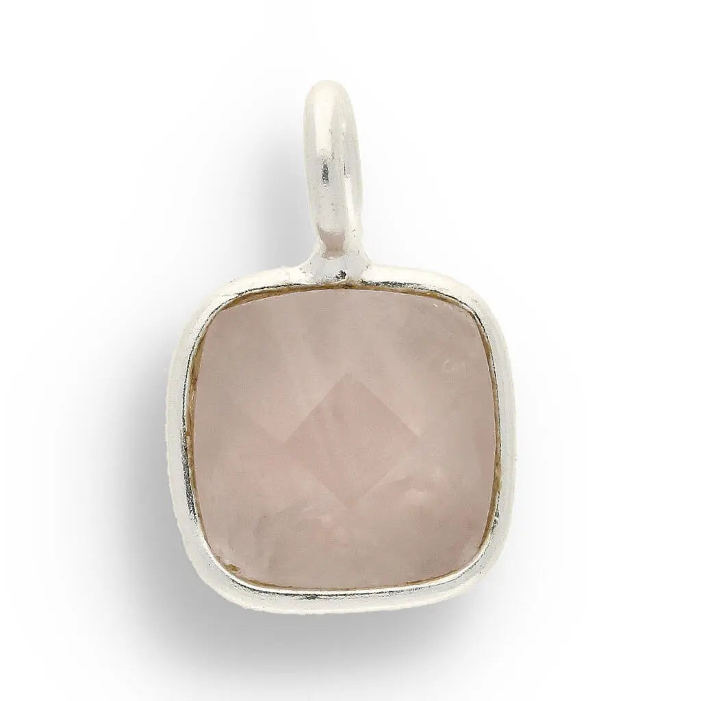 Buy your Gentle Love - Faceted Rose Quartz Silver Necklace online now or in store at Forever Gems in Franschhoek, South Africa