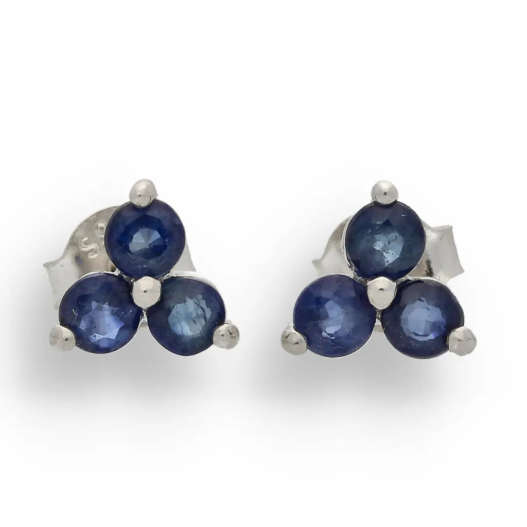 Get your Midnight Bloom: Sterling Silver Sapphire Gemstone Earrings online now or in store at Forever Gems in Franschhoek, South Africa