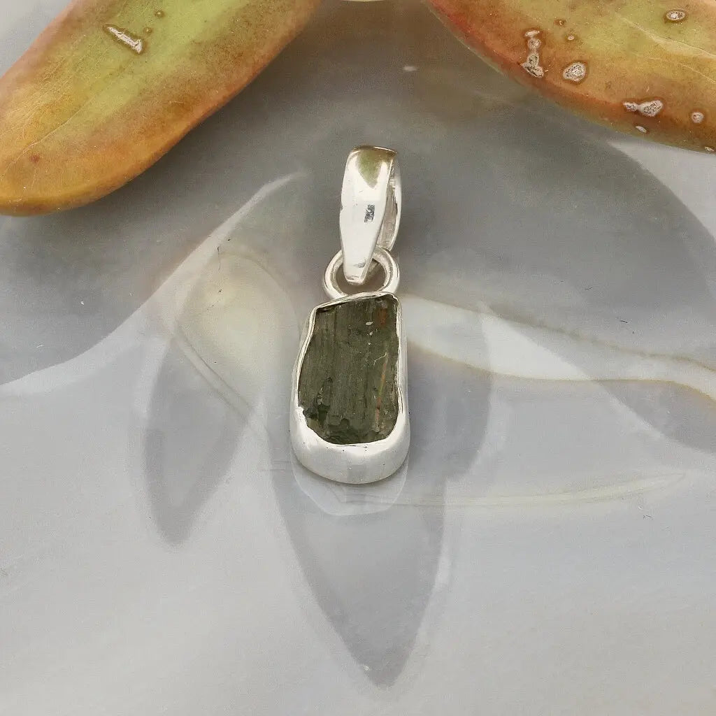Get your Moldavite Radiance Pendant – Czech Stone in Silver online now or in store at Forever Gems in Franschhoek, South Africa