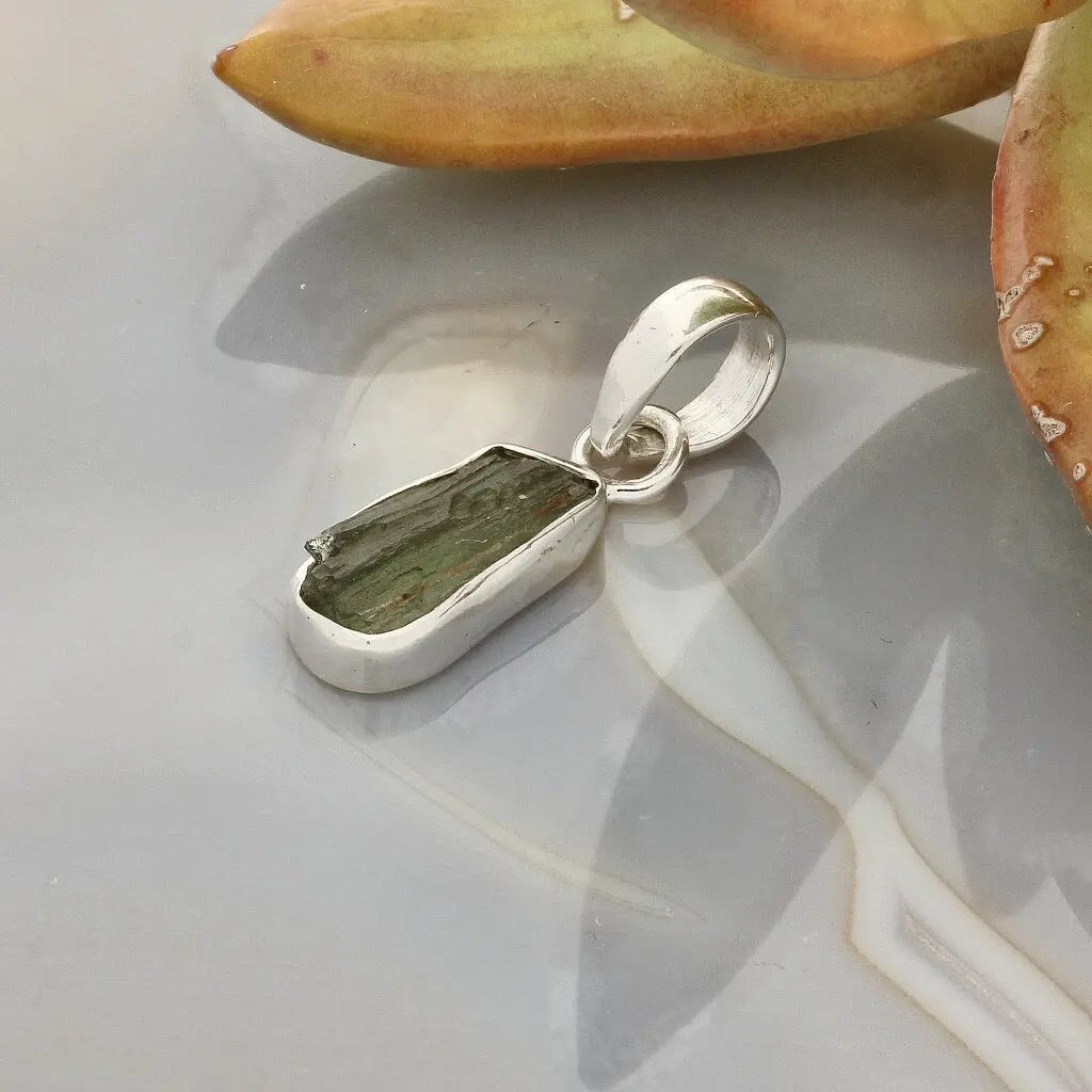 Get your Moldavite Radiance Pendant – Czech Stone in Silver online now or in store at Forever Gems in Franschhoek, South Africa