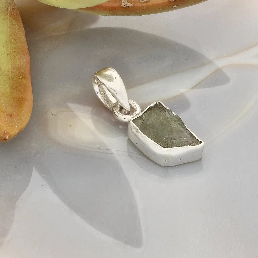 Get your Moldavite Silver Amulet – Authentic Czech Origin Gem online now or in store at Forever Gems in Franschhoek, South Africa