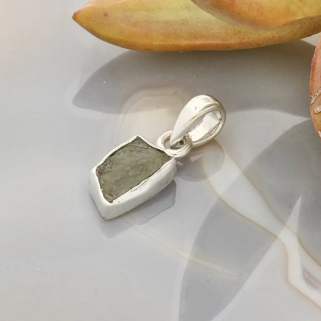 Get your Moldavite Silver Amulet – Authentic Czech Origin Gem online now or in store at Forever Gems in Franschhoek, South Africa