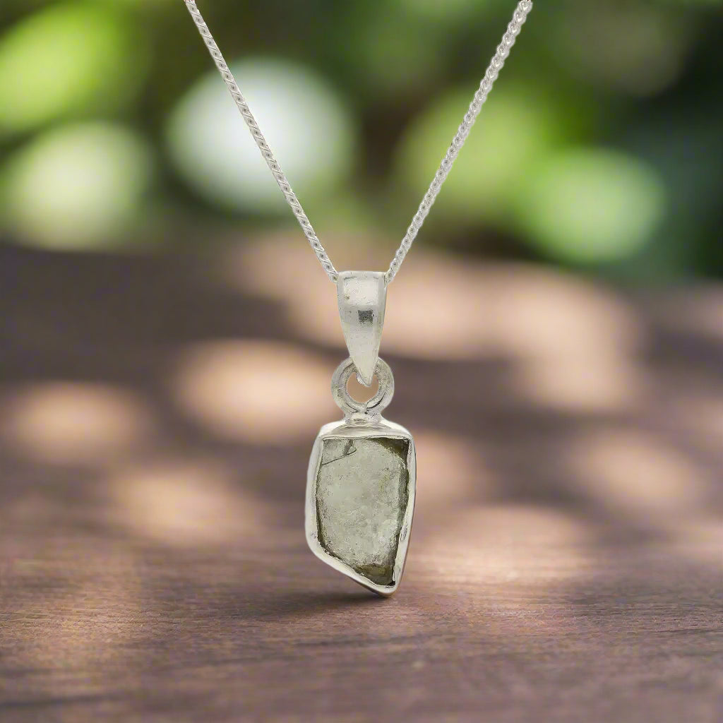 Get your Moldavite Silver Amulet – Authentic Czech Origin Gem online now or in store at Forever Gems in Franschhoek, South Africa