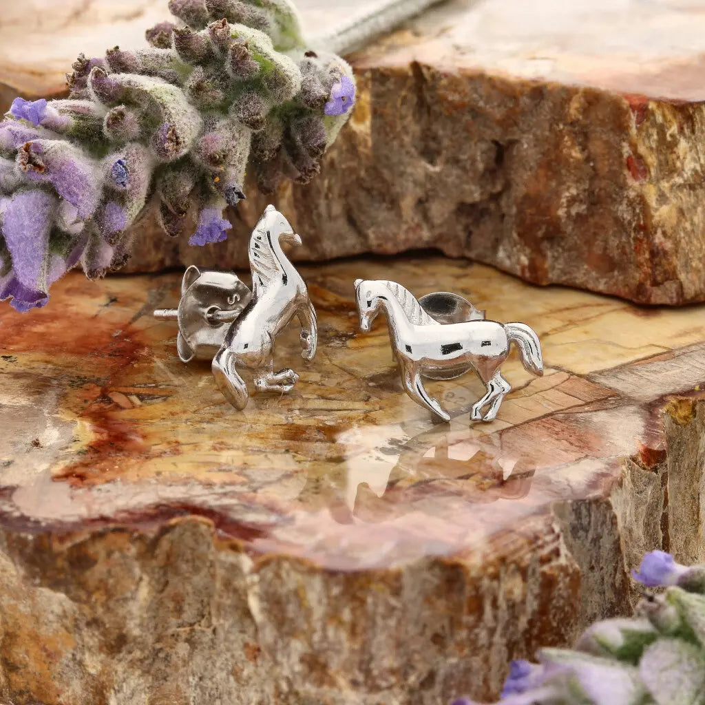 Get your Sterling Silver Galloping Horse Stud Earrings online now or in store at Forever Gems in Franschhoek, South Africa