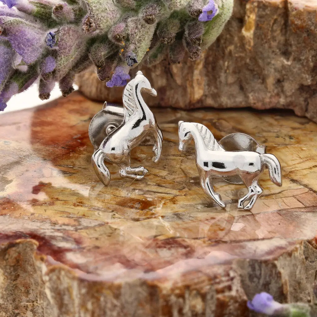 Get your Sterling Silver Galloping Horse Stud Earrings online now or in store at Forever Gems in Franschhoek, South Africa