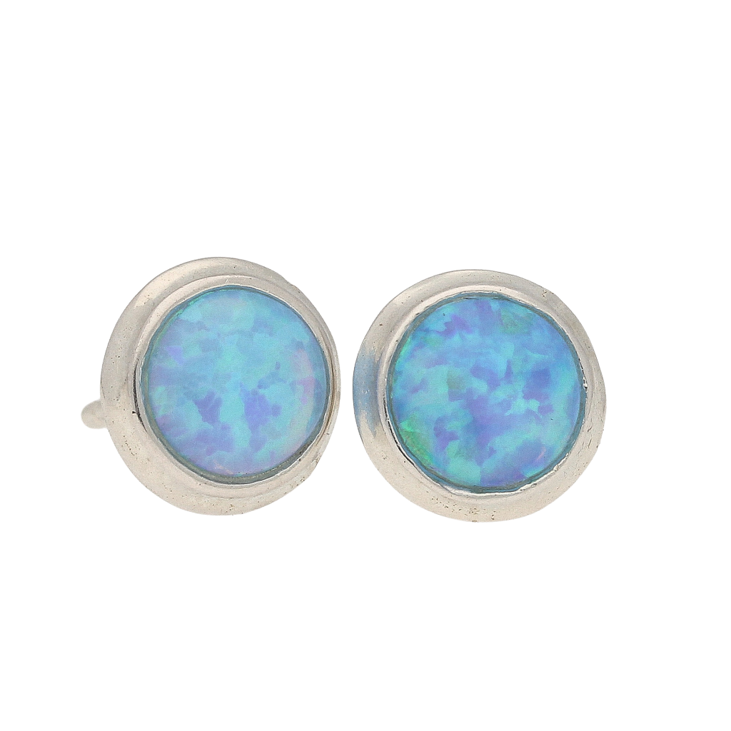 Buy your Liquid Fire: Round Synthetic Opal Earrings online now or in store at Forever Gems in Franschhoek, South Africa