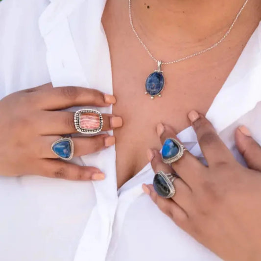 Get your Rhodochrosite Sterling Silver Ring online now or in store at Forever Gems in Franschhoek, South Africa