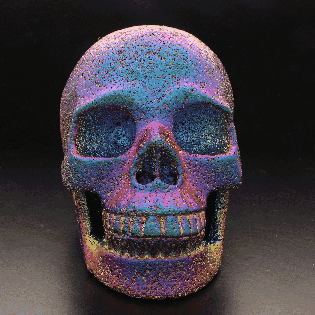 Get your Large Aura Lava Stone Crystal Skull online now or in store at Forever Gems in Franschhoek, South Africa