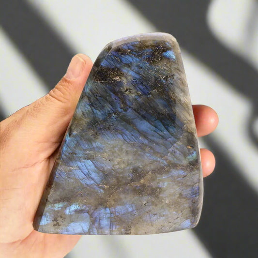 Get your Labradorite Freeform – Bold Flashing Energy Stone online now or in store at Forever Gems in Franschhoek, South Africa