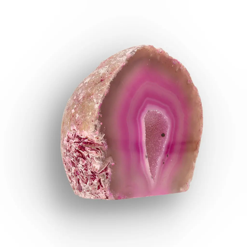 Get your Pink Agate Flat Base Soft Glow Crystal online now or in store at Forever Gems in Franschhoek, South Africa