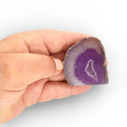 Get your Purple Agate Flat Base Crystal Slice online now or in store at Forever Gems in Franschhoek, South Africa