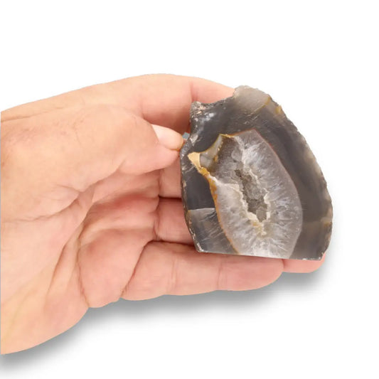 Get your Natural Black Agate Flat Base Crystal online now or in store at Forever Gems in Franschhoek, South Africa