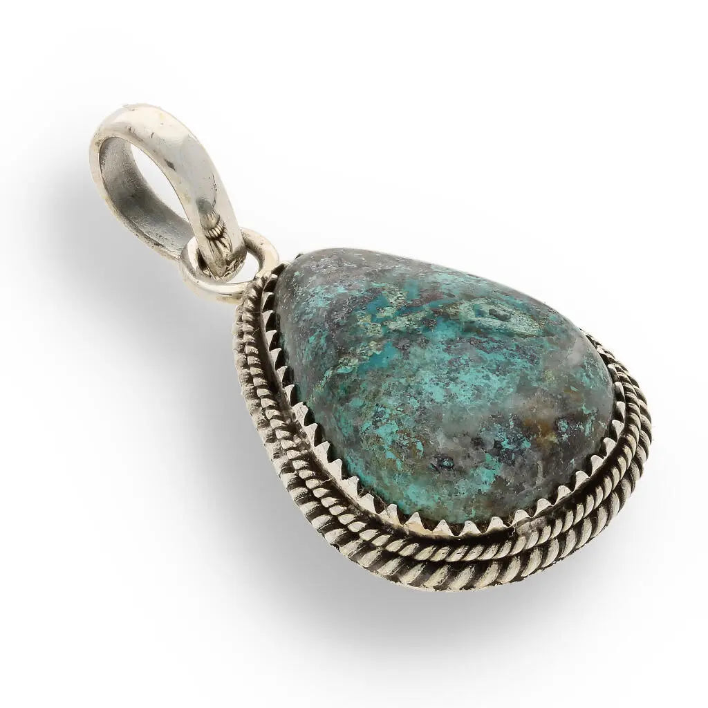 Get your Chrysocolla Sterling Silver Pendant online now or in store at Forever Gems in Franschhoek, South Africa