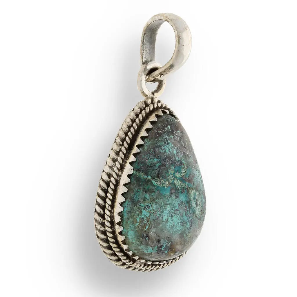 Get your Chrysocolla Sterling Silver Pendant online now or in store at Forever Gems in Franschhoek, South Africa