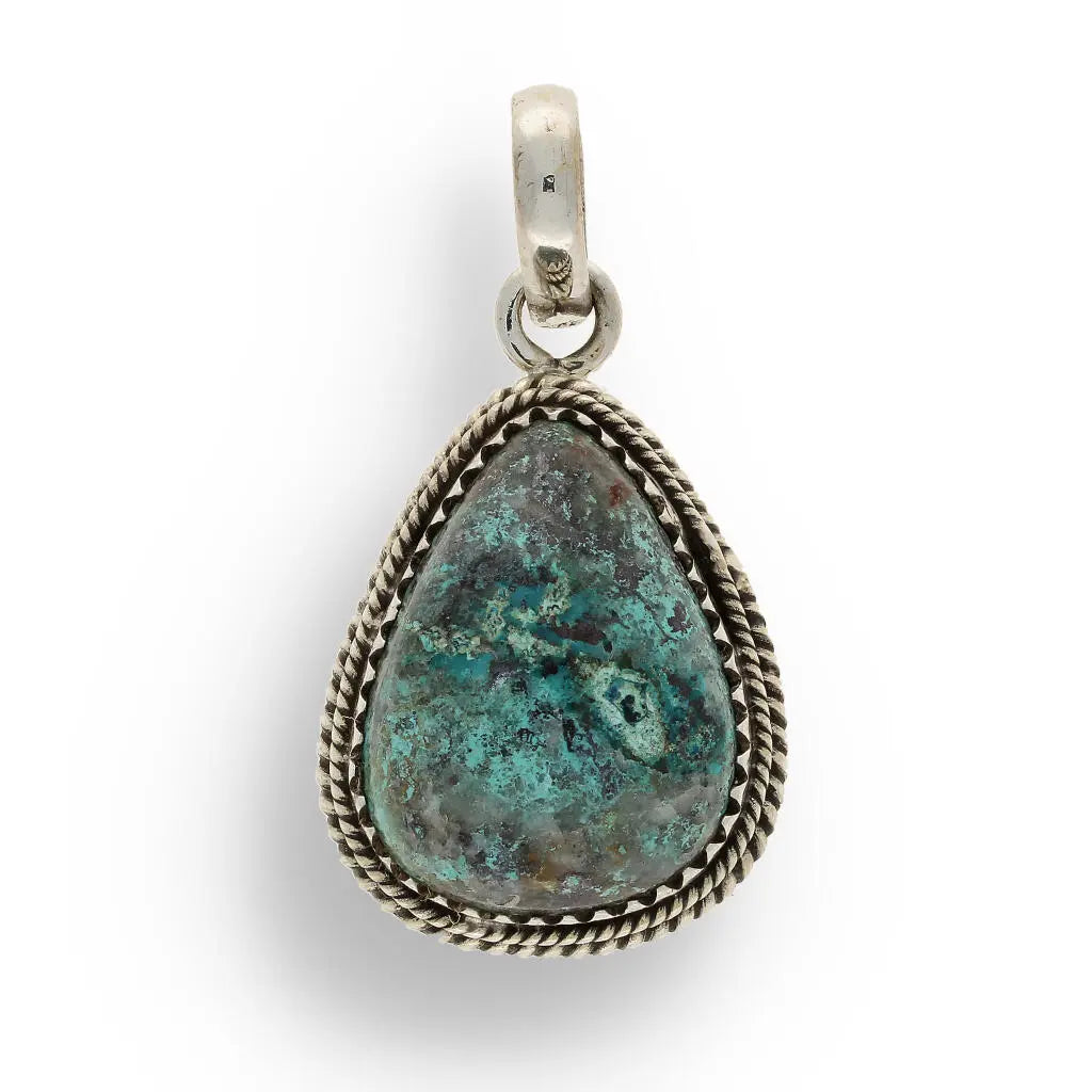 Get your Chrysocolla Sterling Silver Pendant online now or in store at Forever Gems in Franschhoek, South Africa