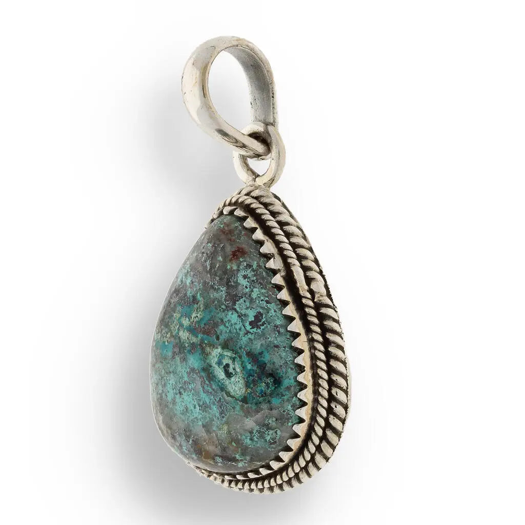 Get your Chrysocolla Sterling Silver Pendant online now or in store at Forever Gems in Franschhoek, South Africa