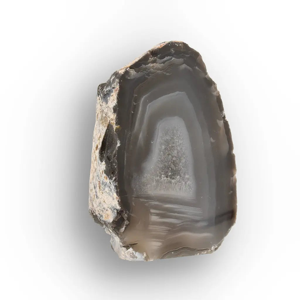 Get your Natural Black Agate Flat Base Crystal online now or in store at Forever Gems in Franschhoek, South Africa