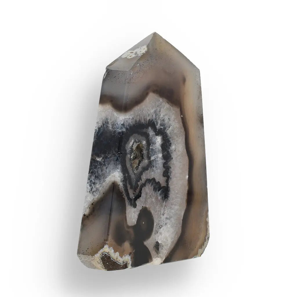 Get your Black Agate Polished Tower – Shield Your Energy online now or in store at Forever Gems in Franschhoek, South Africa