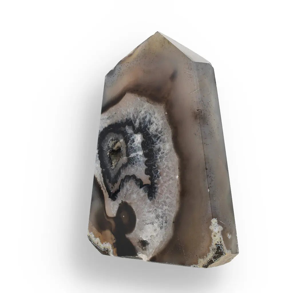 Get your Black Agate Polished Tower – Shield Your Energy online now or in store at Forever Gems in Franschhoek, South Africa