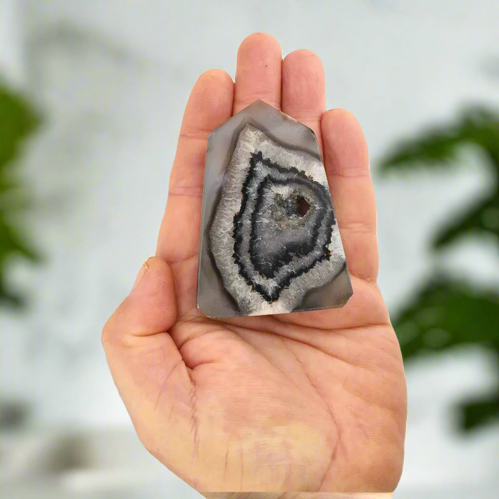 Get your Black Agate Polished Tower – Shield Your Energy online now or in store at Forever Gems in Franschhoek, South Africa