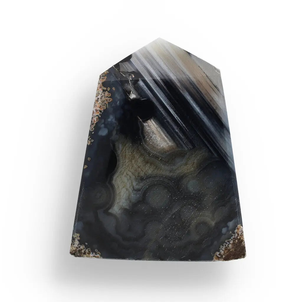 Get your Black Agate Focus Point – Calm in Crystal Form online now or in store at Forever Gems in Franschhoek, South Africa