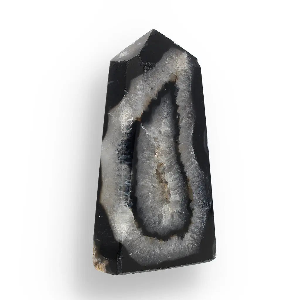 Get your Black Agate Energy Obelisk – Stability in Stone online now or in store at Forever Gems in Franschhoek, South Africa