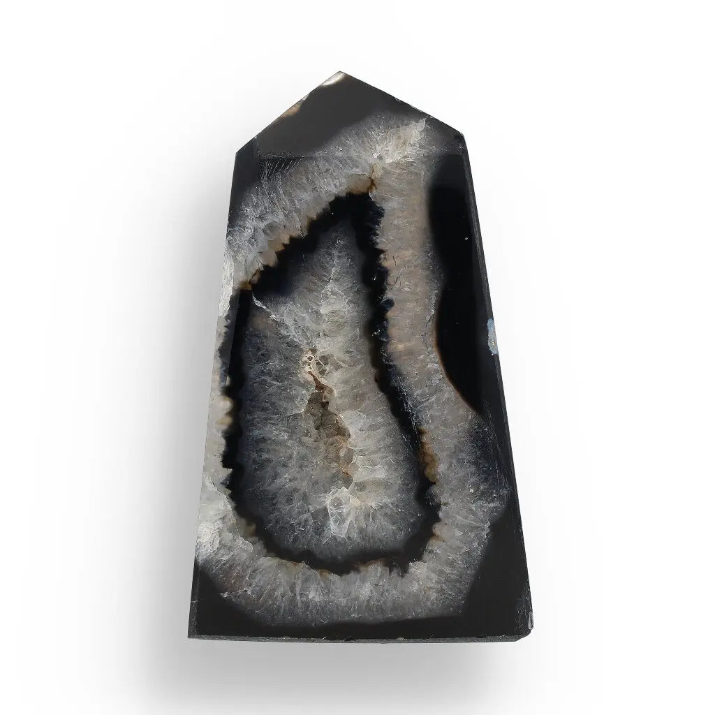 Get your Black Agate Energy Obelisk – Stability in Stone online now or in store at Forever Gems in Franschhoek, South Africa
