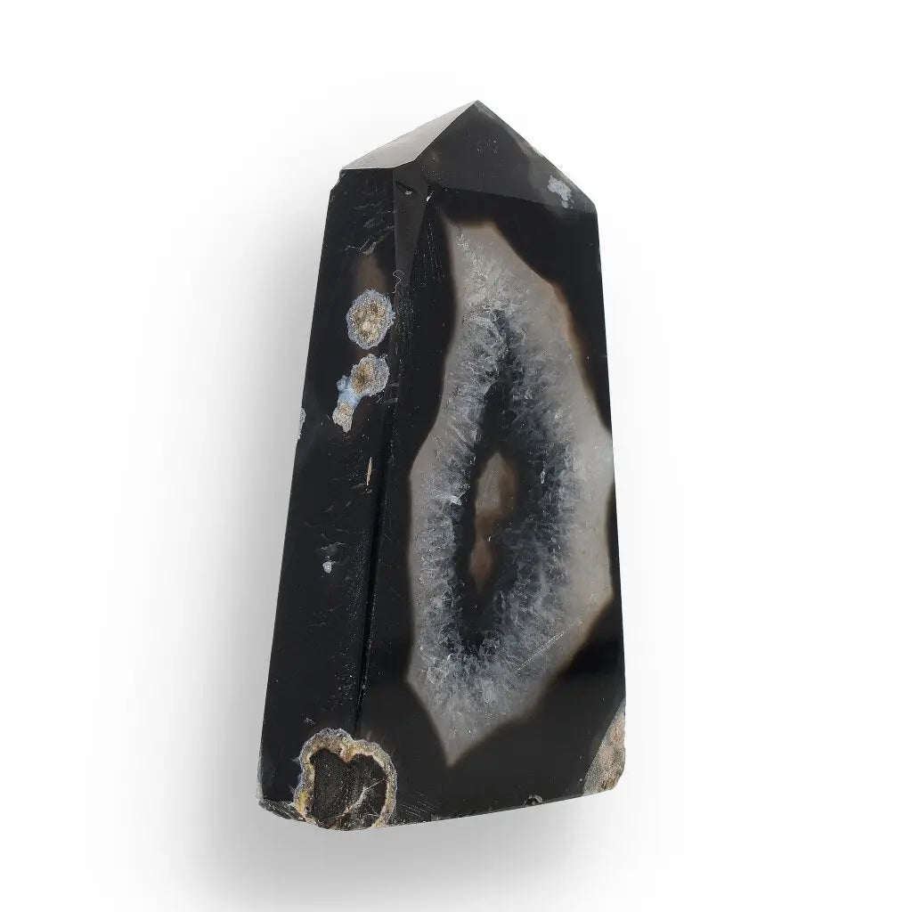 Get your Black Agate Energy Obelisk – Stability in Stone online now or in store at Forever Gems in Franschhoek, South Africa