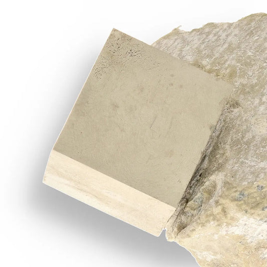 Get your Navajún Pyrite Cube on Matrix - Collector Grade Specimen online now or in store at Forever Gems in Franschhoek, South Africa