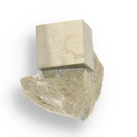 Get your Flawless Navajún Pyrite Specimen - Cubic Crystal on Matrix online now or in store at Forever Gems in Franschhoek, South Africa