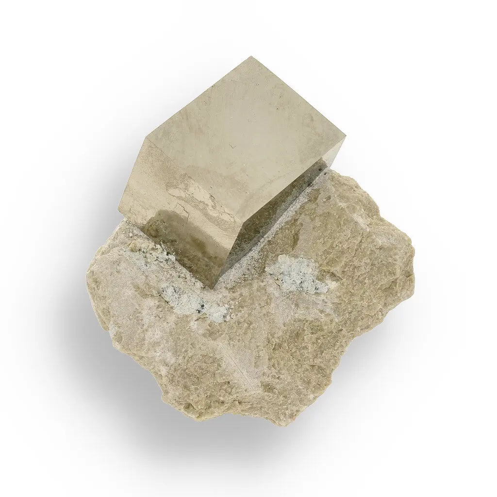 Get your Invest Grade Navajún Pyrite - Rare Cubic Formation on Matrix online now or in store at Forever Gems in Franschhoek, South Africa