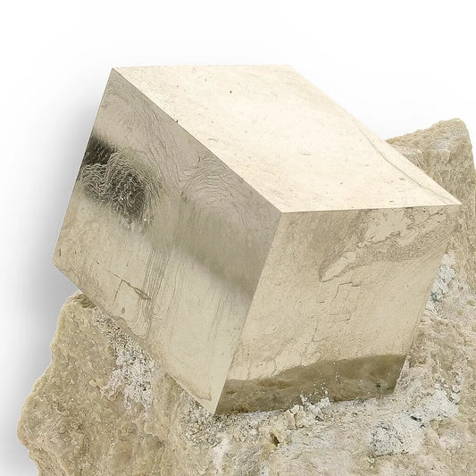 Get your Invest Grade Navajún Pyrite - Rare Cubic Formation on Matrix online now or in store at Forever Gems in Franschhoek, South Africa