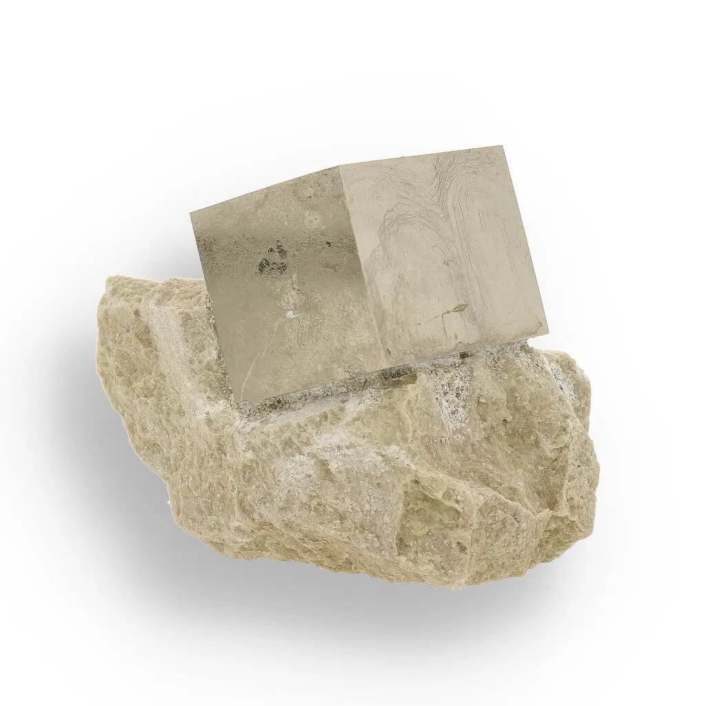 Get your Invest Grade Navajún Pyrite - Rare Cubic Formation on Matrix online now or in store at Forever Gems in Franschhoek, South Africa