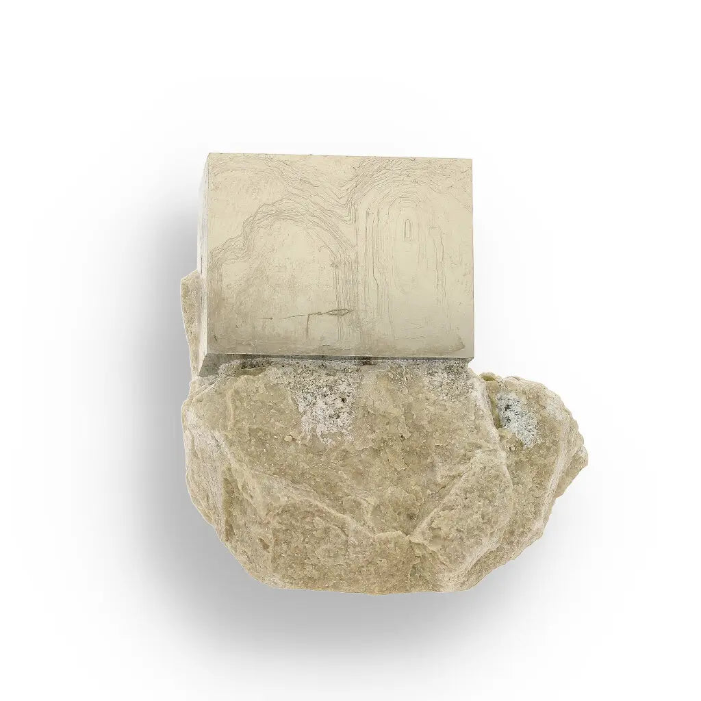 Get your Invest Grade Navajún Pyrite - Rare Cubic Formation on Matrix online now or in store at Forever Gems in Franschhoek, South Africa