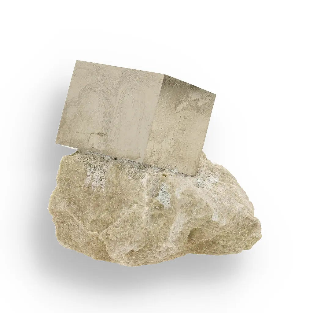 Get your Invest Grade Navajún Pyrite - Rare Cubic Formation on Matrix online now or in store at Forever Gems in Franschhoek, South Africa