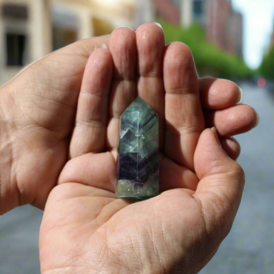 Get your Fluorite Polished Point – Transformation & Insight online now or in store at Forever Gems in Franschhoek, South Africa