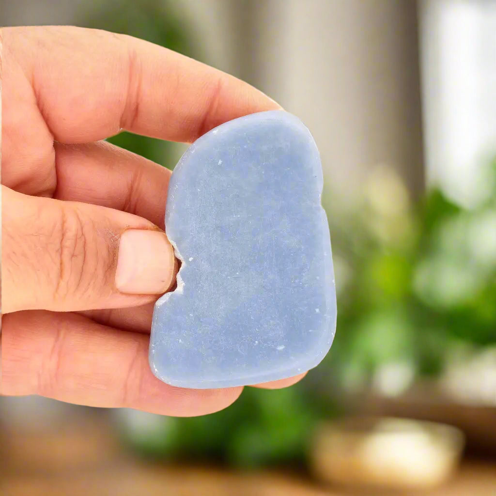 Get your Angelite from Peru: A Stone of Peace and Tranquility online now or in store at Forever Gems in Franschhoek, South Africa