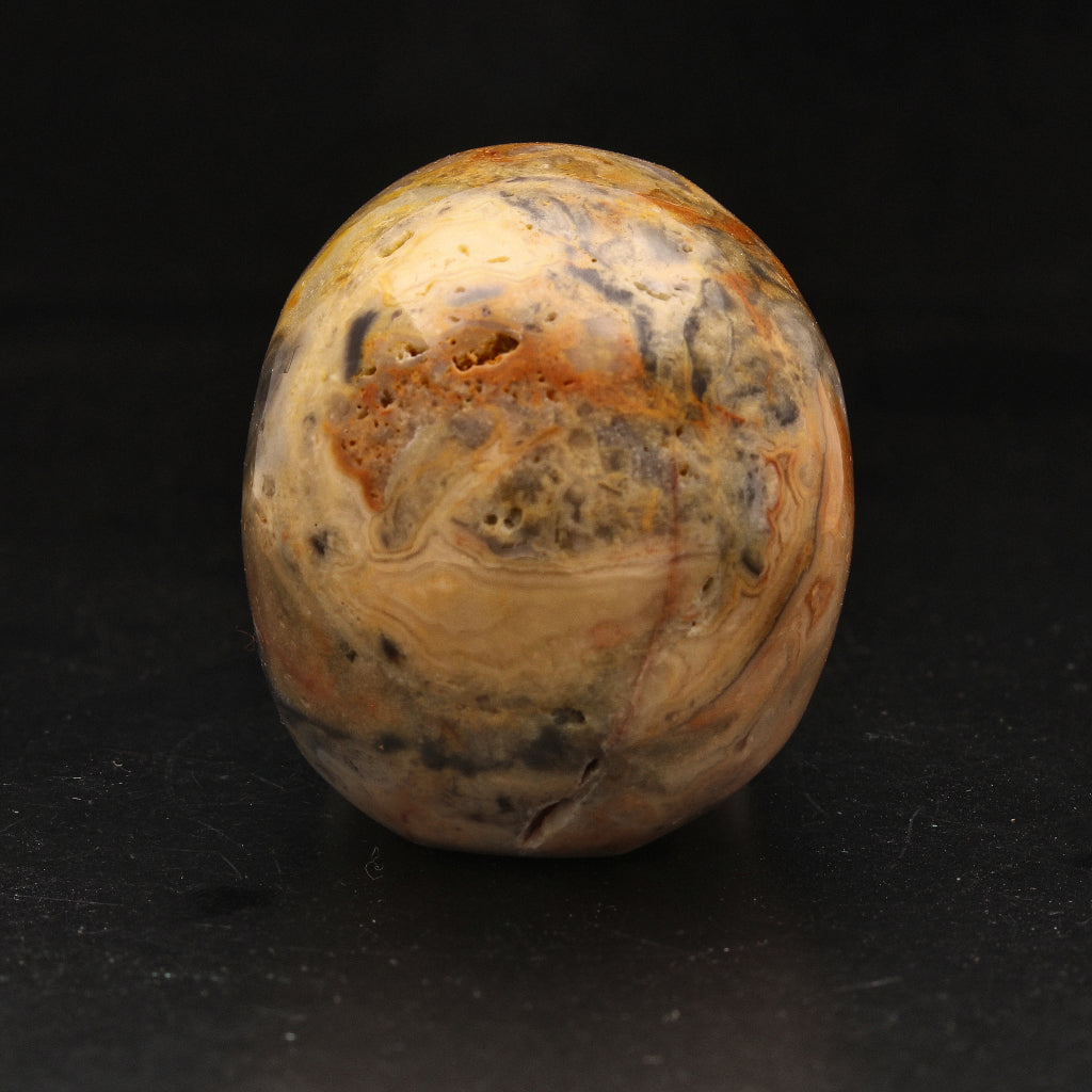 Buy your Joyful Sentinel Crazy Lace Agate Crystal Skull online now or in store at Forever Gems in Franschhoek, South Africa