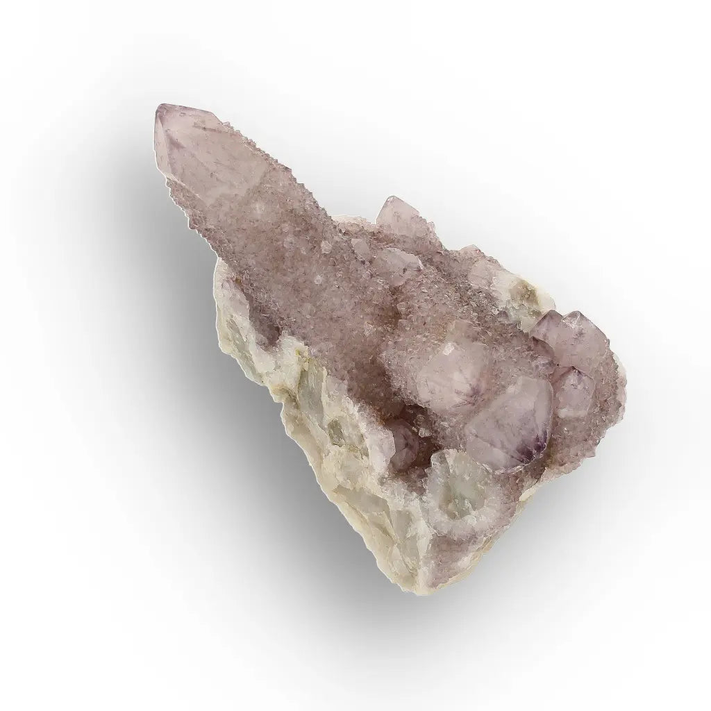 Deep Smoky Purple Spirit Quartz with Phantom Crystal Faces